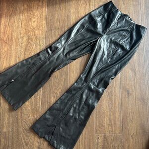 Free People Vegan Leather Pants size 33 NEW